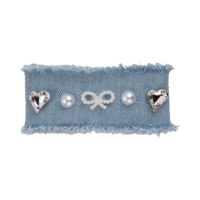 Agrafă de Păr cu Fundiță Denim