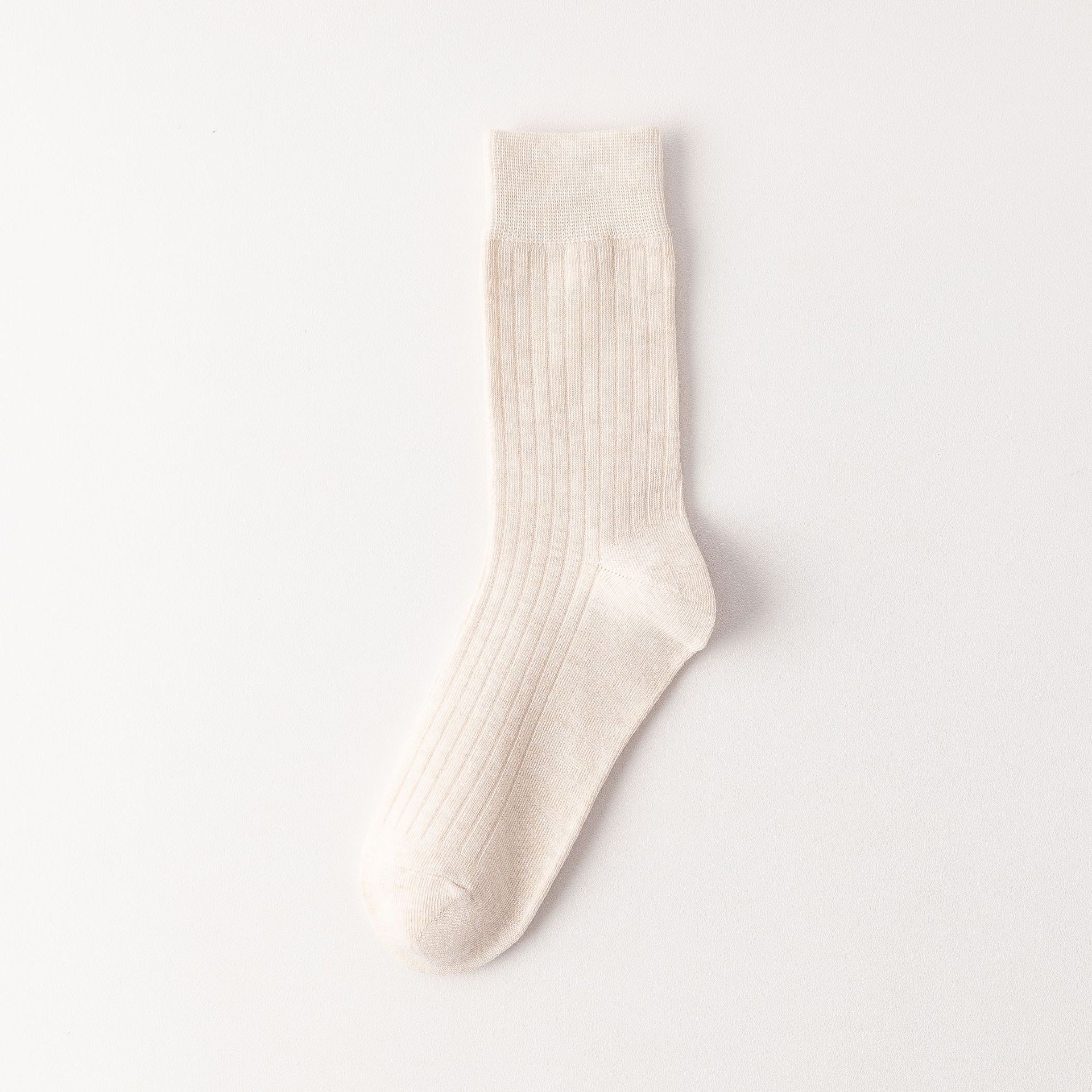 Meias Femininas de Cor Sólida Empilháveis