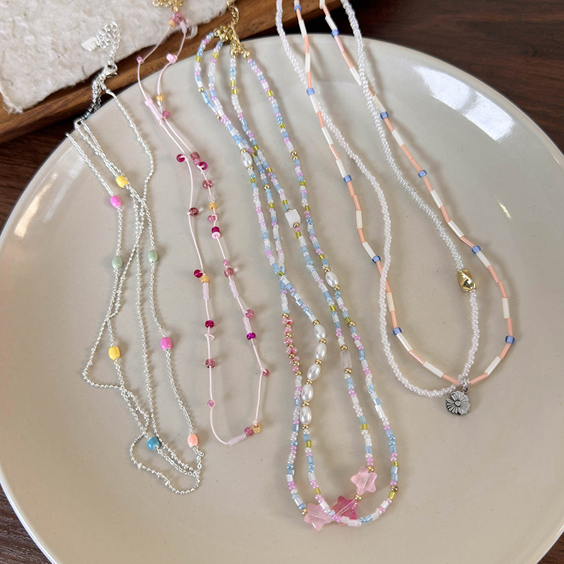 Чокер з Бісером Зірочки Квіти