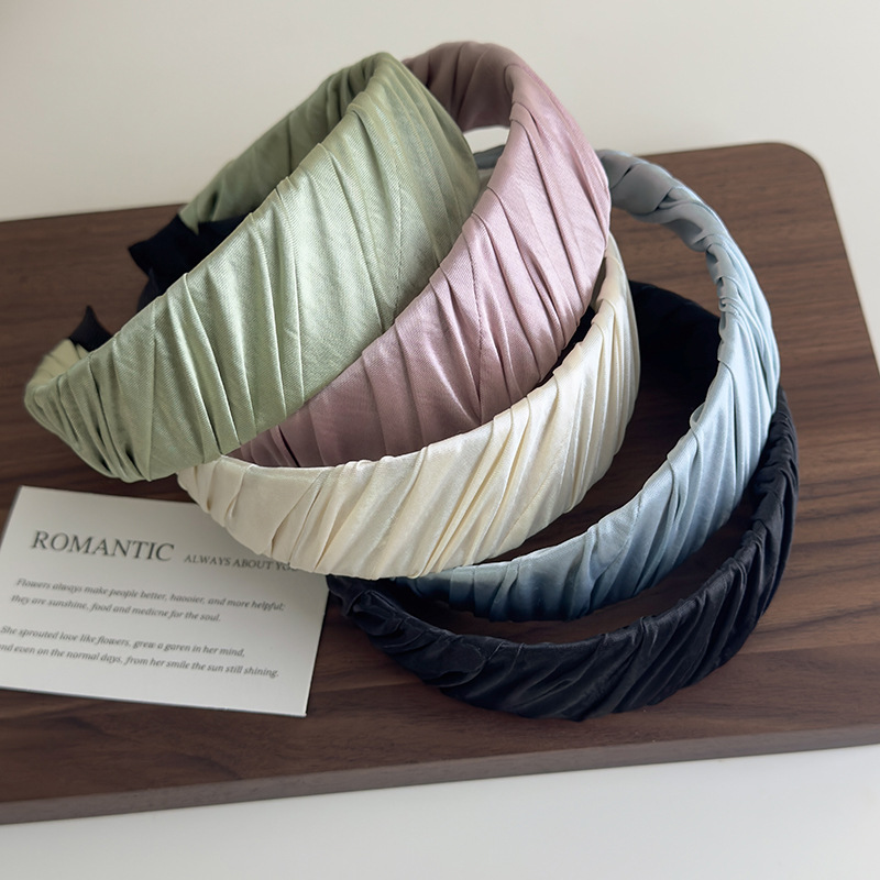 Banda de Păr Plisată din Satin