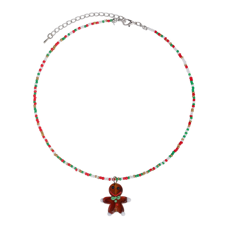 Різдвяне Намисто з Бісеру та Мультяшними Підвісками