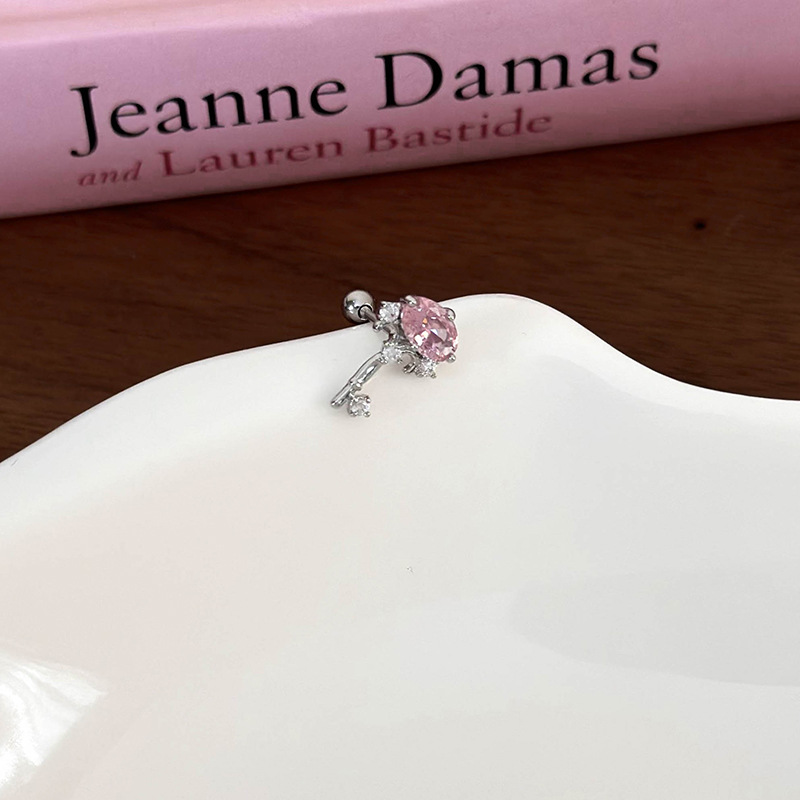 싱글 이어링 마이크로셋 지르코니아