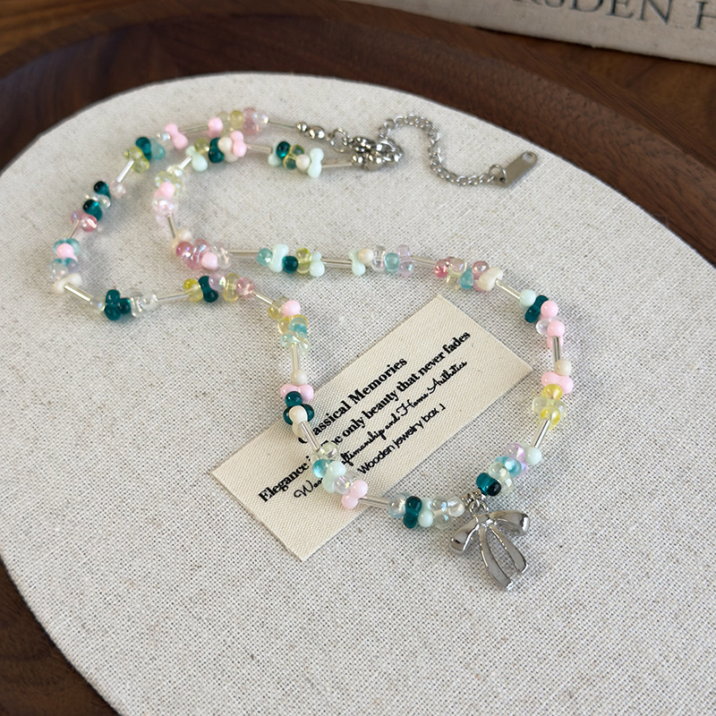 Кольорове Намисто з Геометричними Намистинами з Смоли