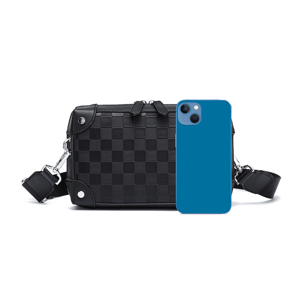 Mannen Ruitjesschoudertas