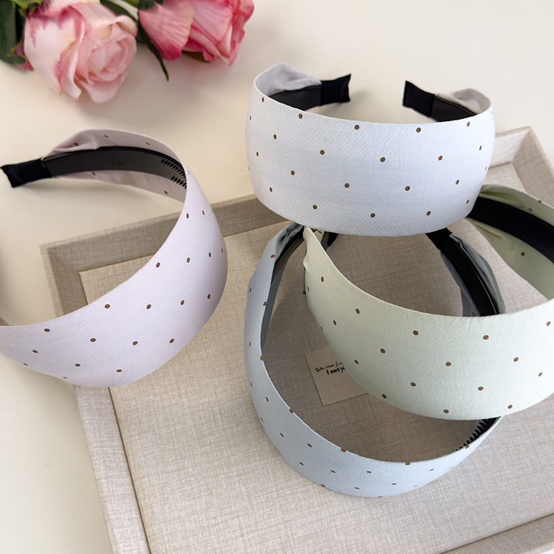 Bandă pentru Păr din Material Textil Lată cu Puncte