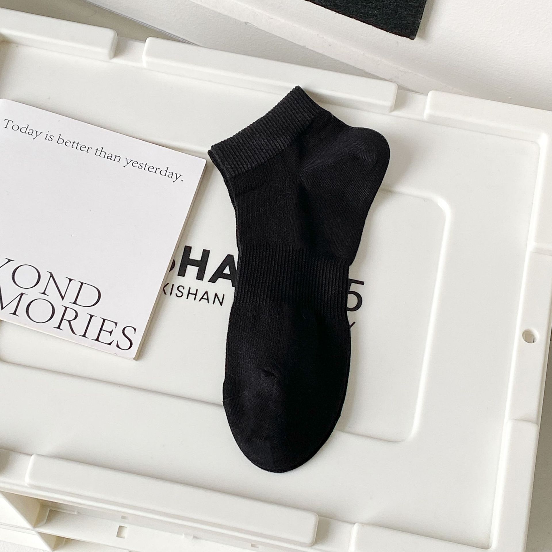 ถุงเท้าผู้ชายฝ้ายเมชระบายอากาศ