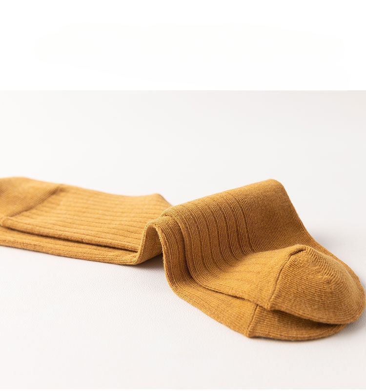 Meias Femininas de Cor Sólida Empilháveis