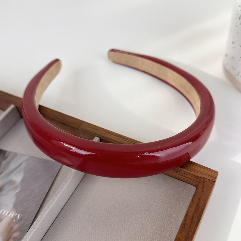 Diadema de Cuero Rojo Vintage