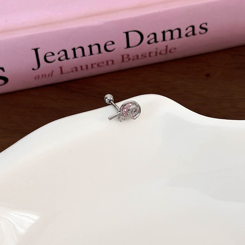 싱글 이어링 마이크로셋 지르코니아