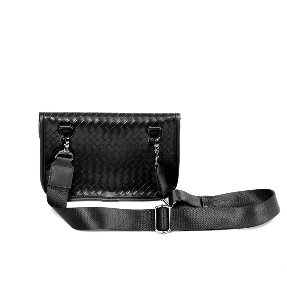 Hand-Woven Leather Crossbody Bag