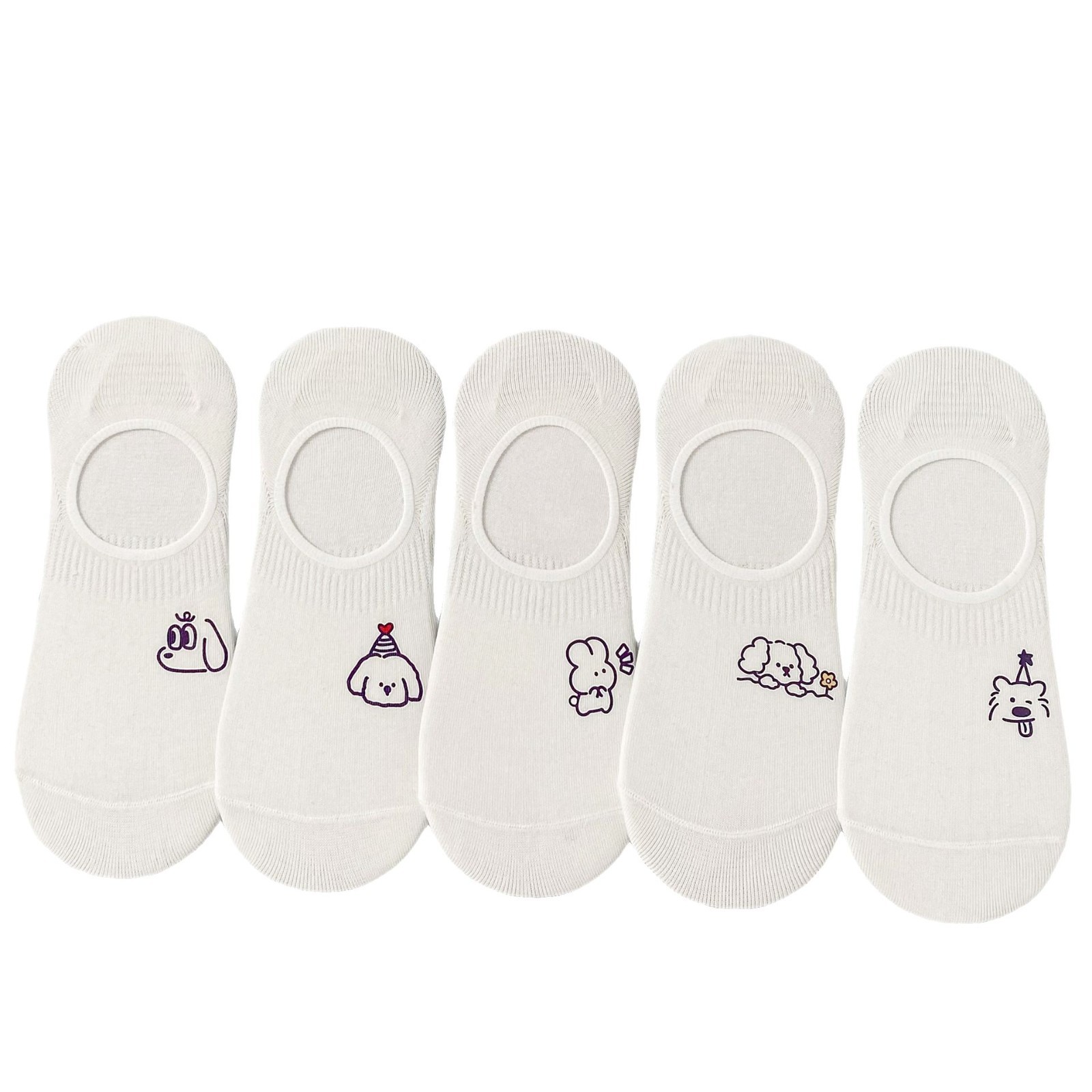 ถุงเท้าแบบไม่โชว์ลายการ์ตูนผู้หญิง