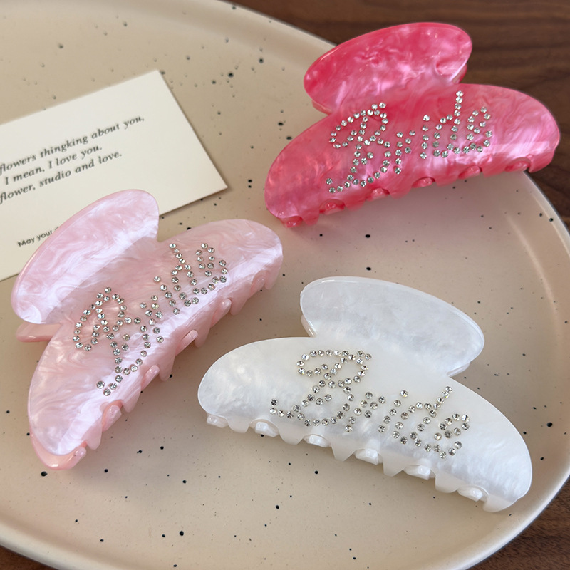 Agrafă de Păr cu Litere Engleze Strălucitoare