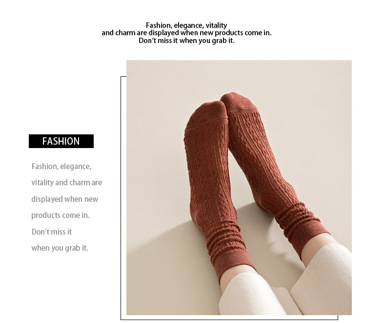 Pletené ponožky do půlky lýtka