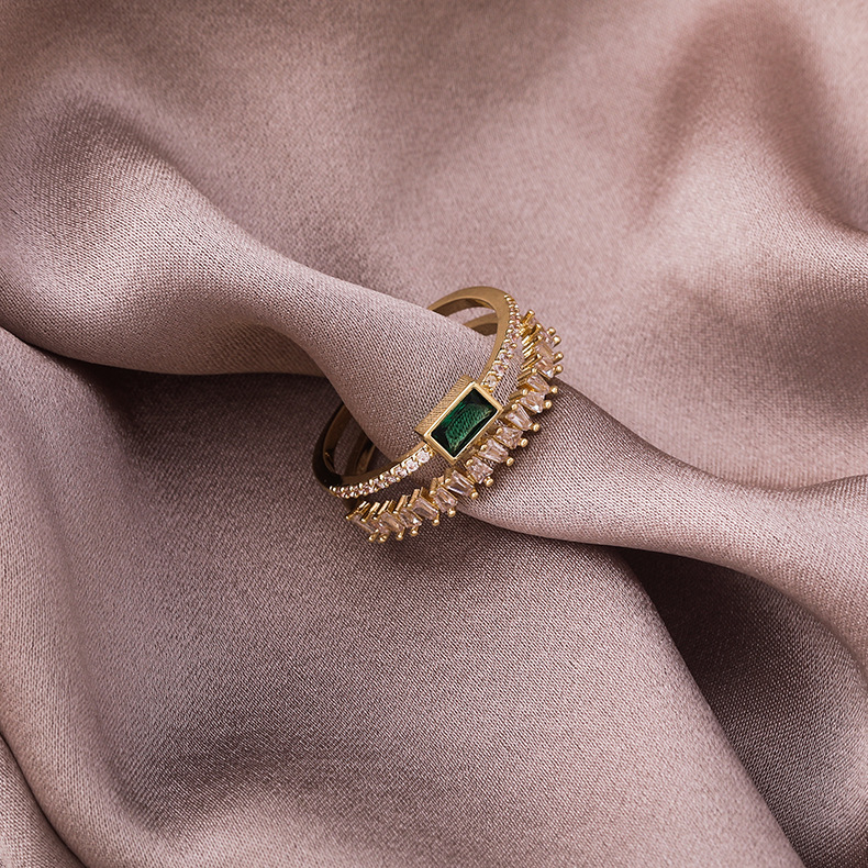 Double Layer Open Ring