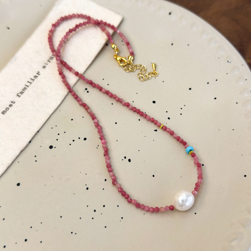 Pearl Beaded Choker Necklace