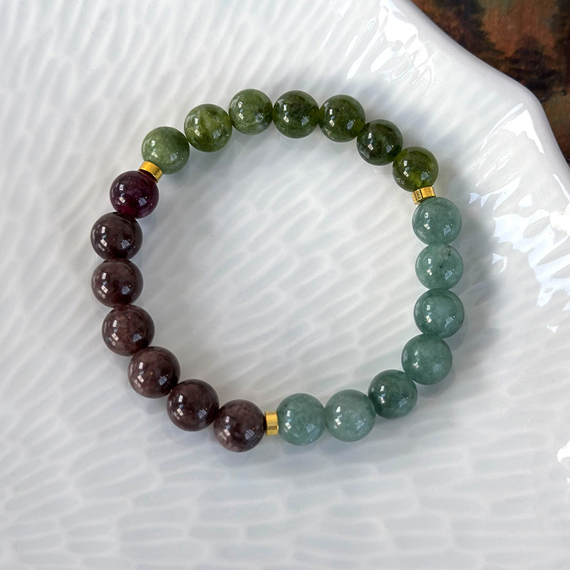 سوار خرز حجري طبيعي هندسي