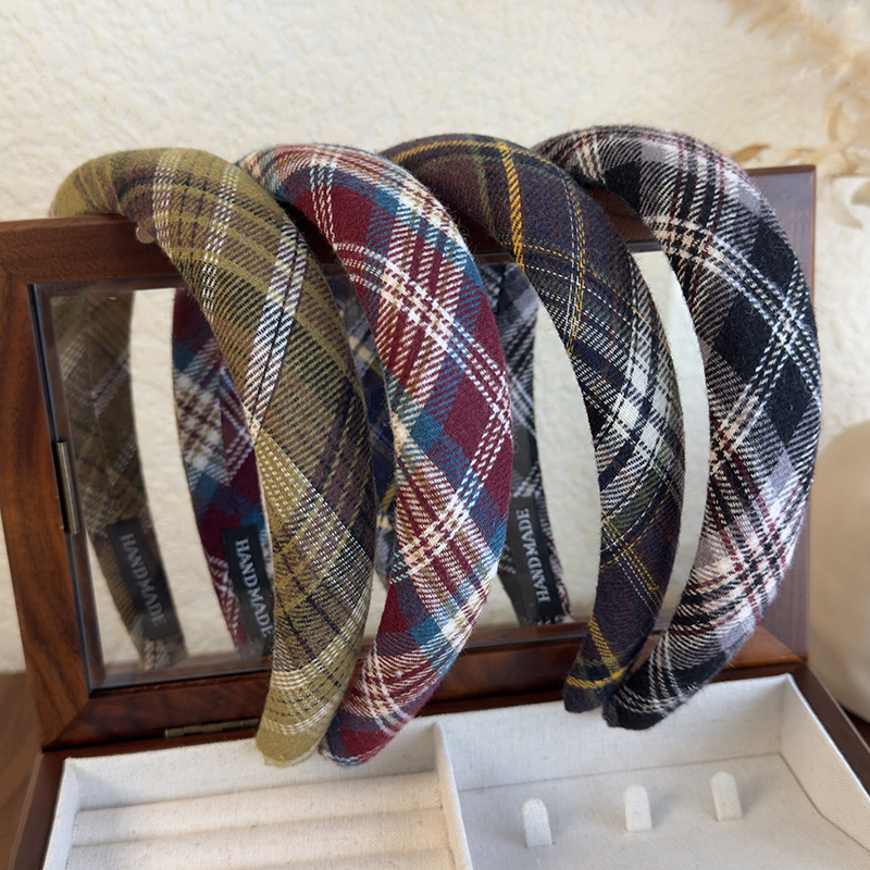 Diadema Preppy de Cuadros