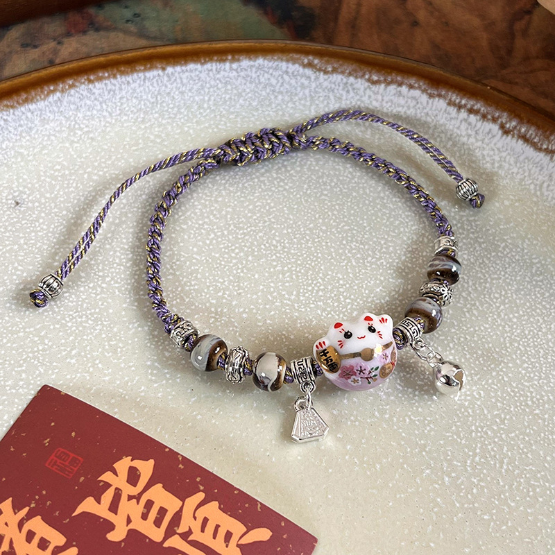 Браслет із дзвіночком Кота Удачі