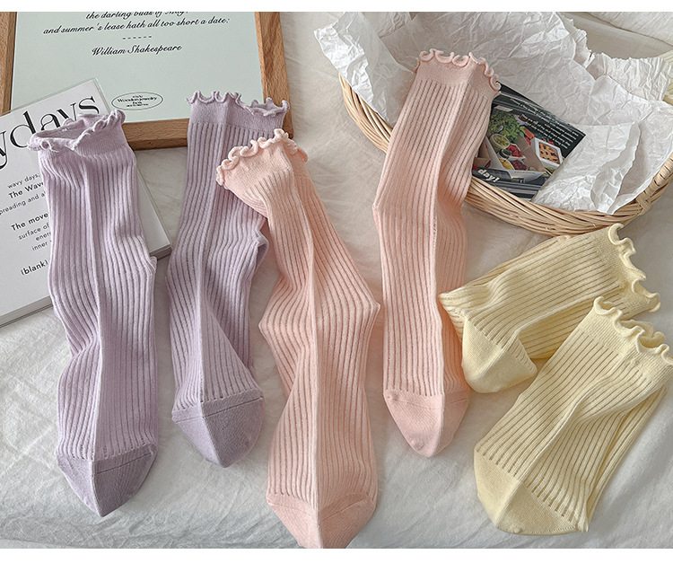 Meias Slouch com Babados