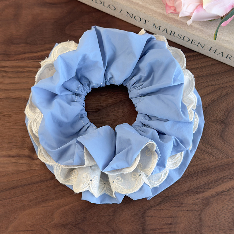 Scrunchies Διπλής Στρώσης Δαντέλα