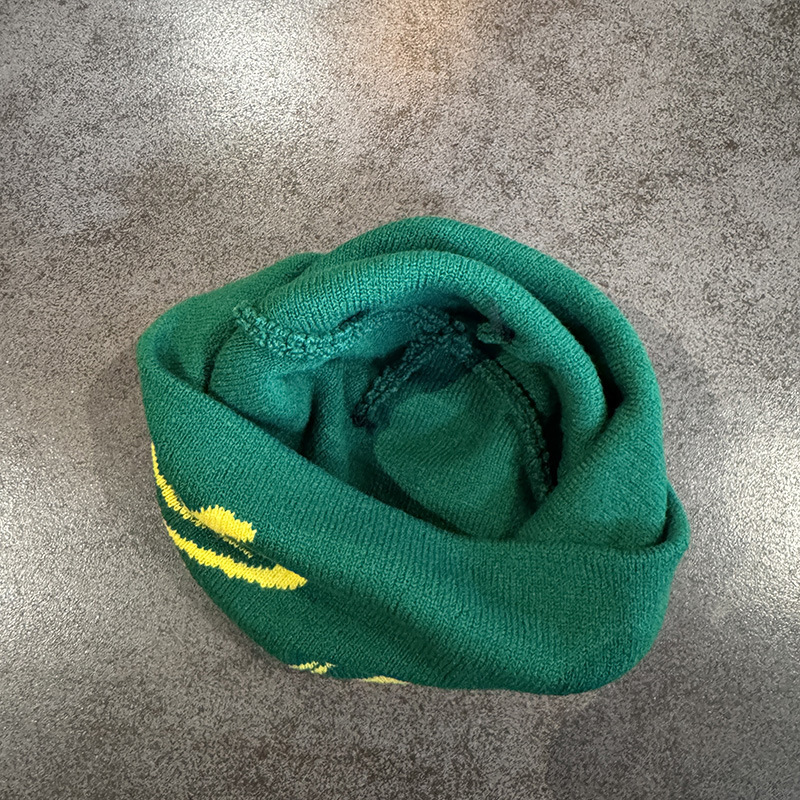 Gorro de Malha Jacquard Sapo