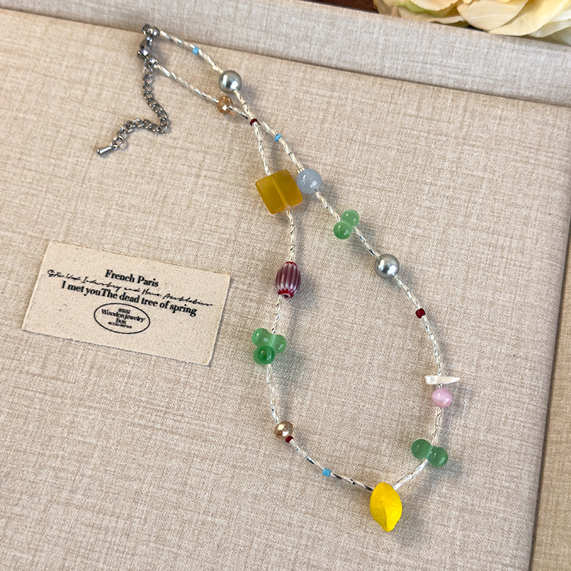 Намисто Лимон з Намистинами