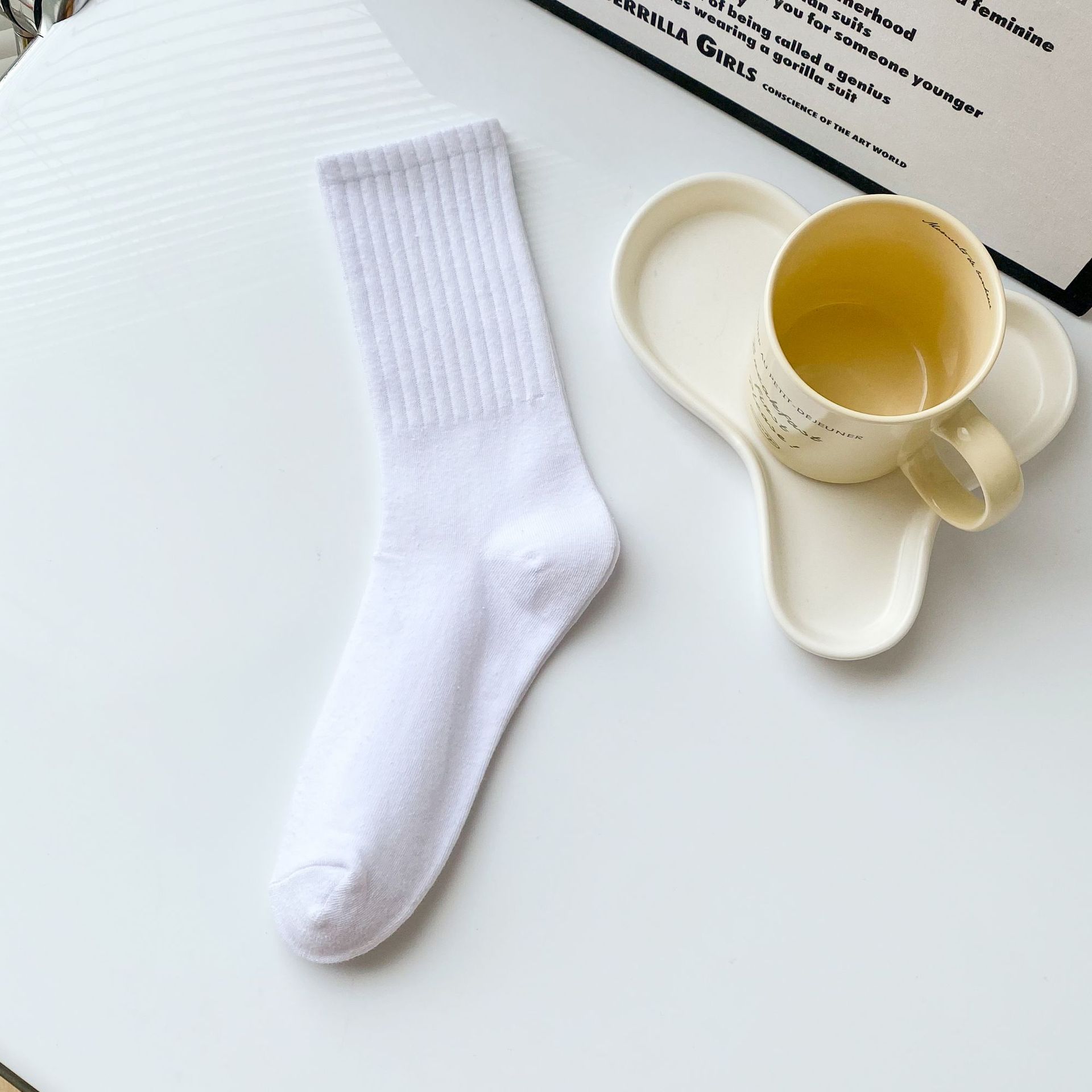 Meias de Algodão Meia Canela para Mulher