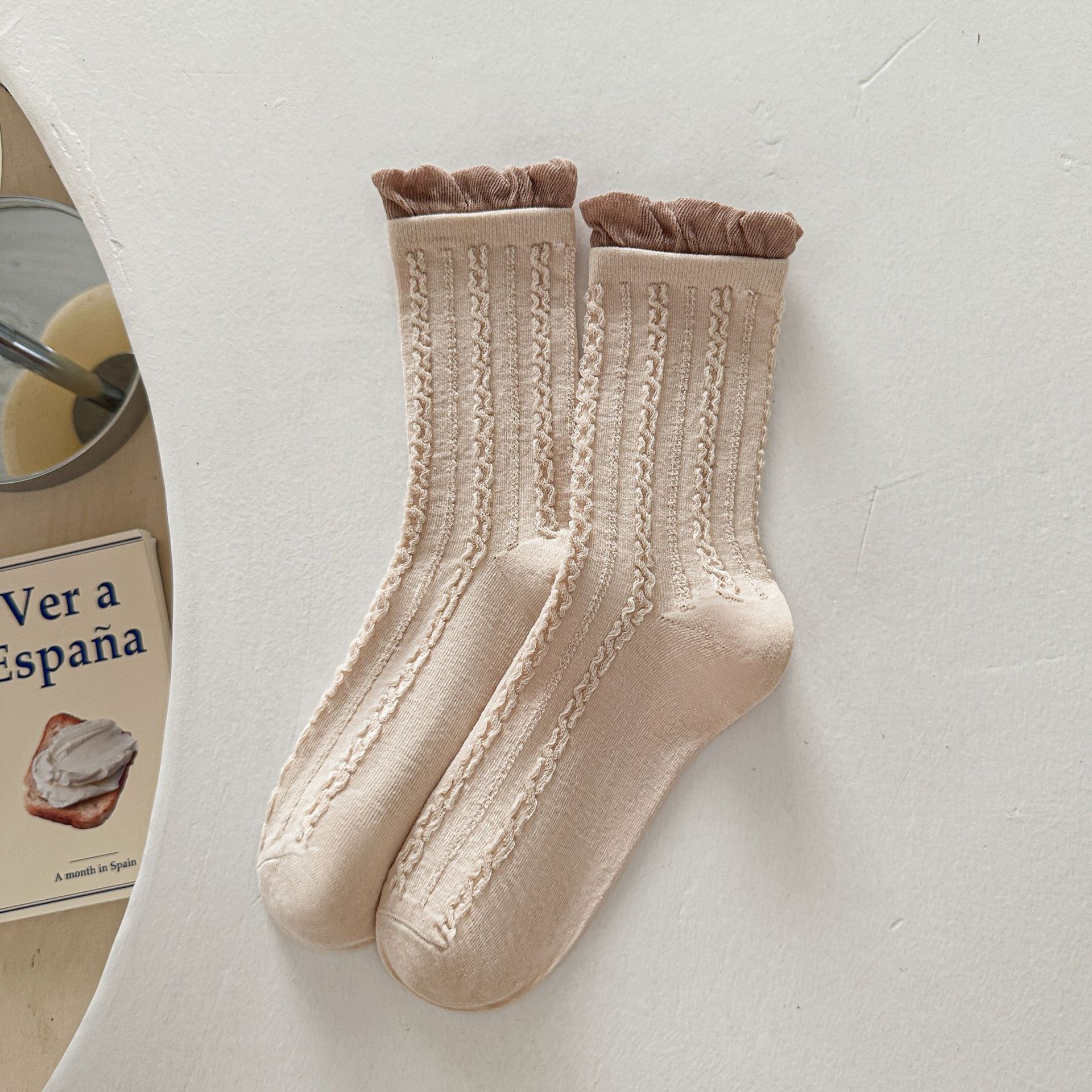 Žebrované podkolenky