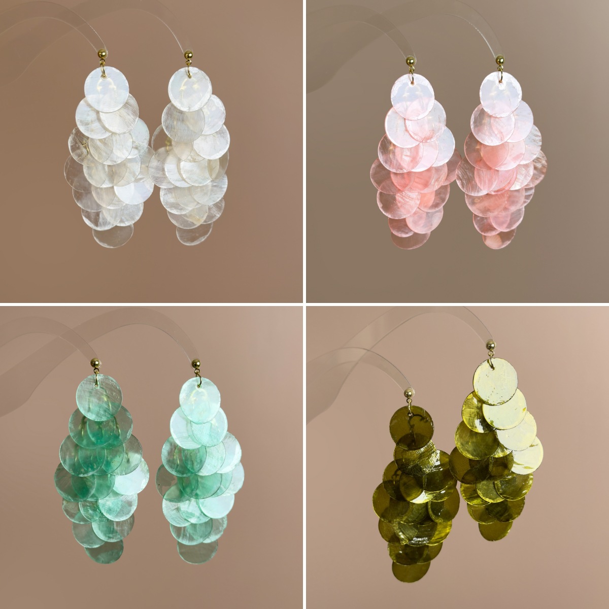 조개 술 귀걸이