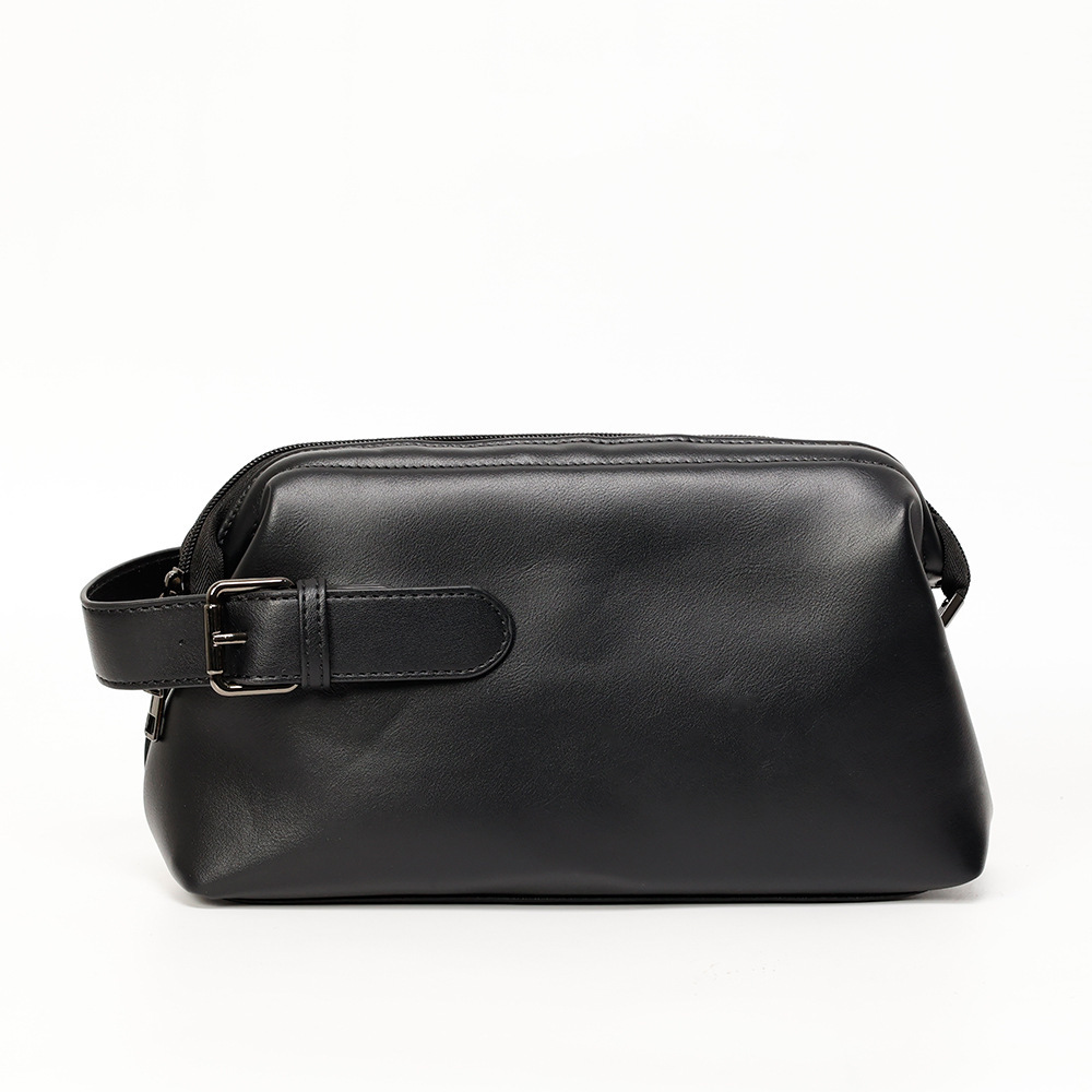 Erkek Puantiyeli Yumuşak Deri Clutch Çanta