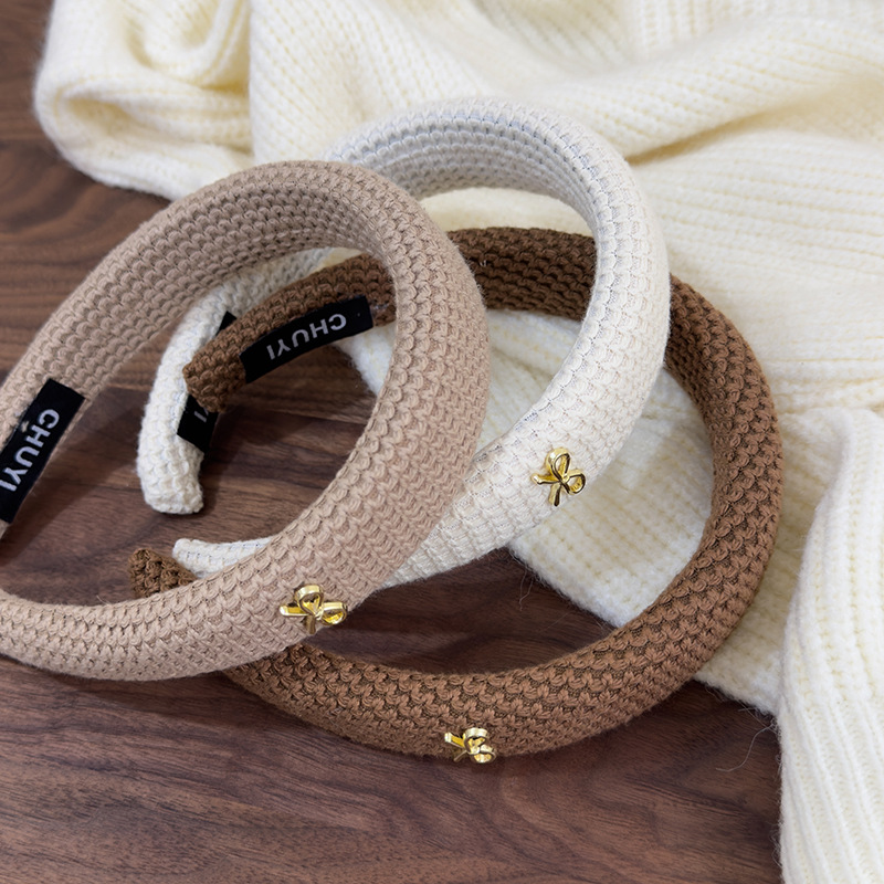 Bandă pentru Păr cu Aplică Tricotată