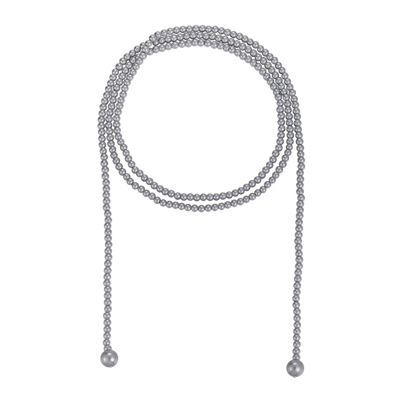 Collar de Perlas en Capas Largo