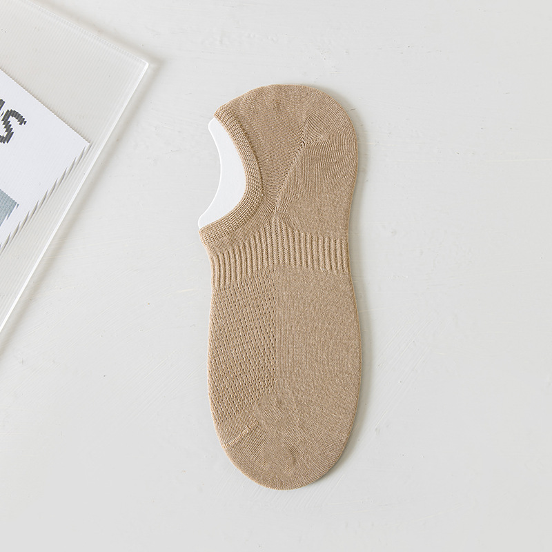 ถุงเท้าผู้ชายไม่มีรอยต่อ Mesh แบบไม่โชว์