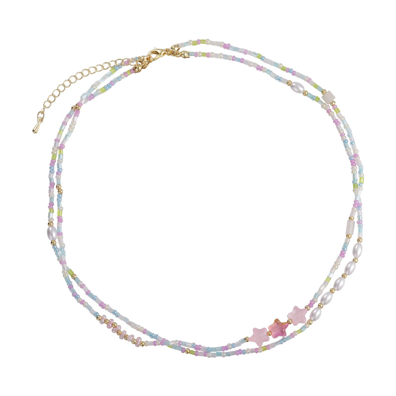 Чокер з Бісером Зірочки Квіти