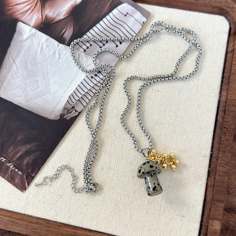 버섯 펜던트 목걸이