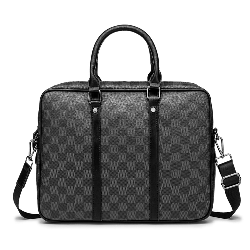Men's Checkered Tote Bag