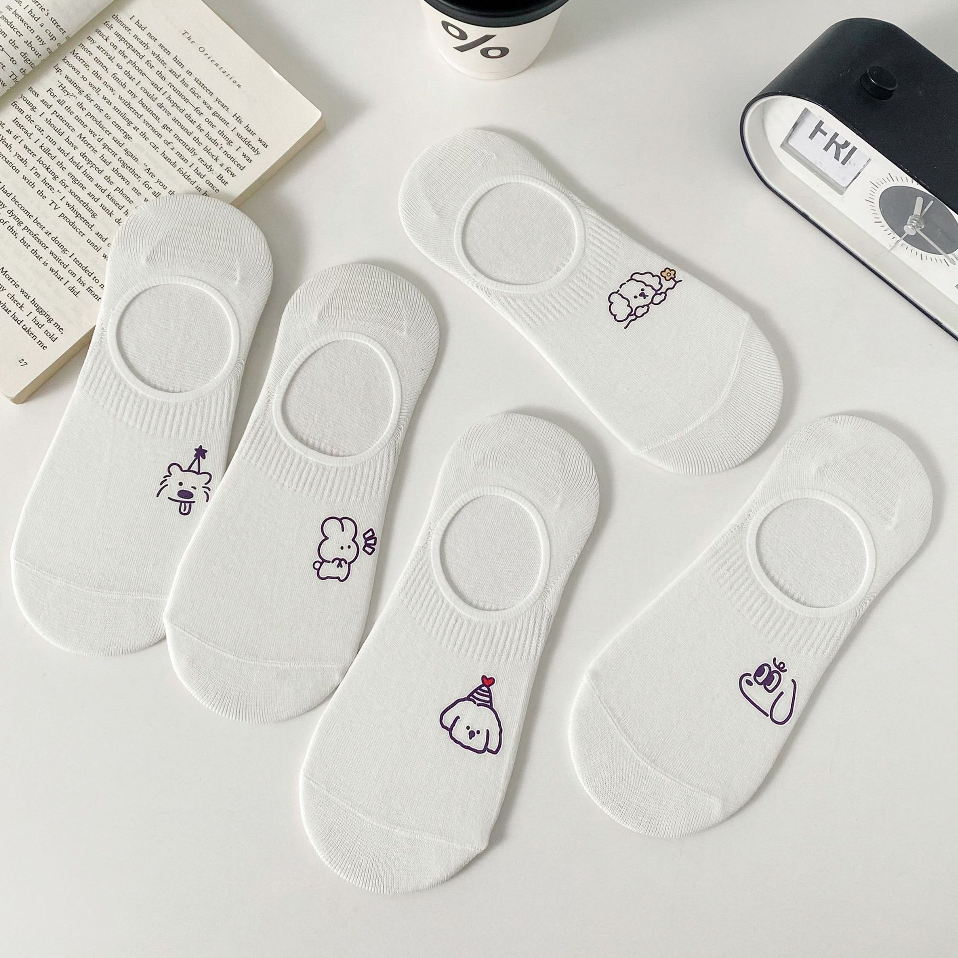 Женские Невозвратные Носки с Принтом Мультфильмов