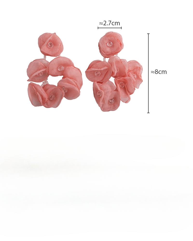 플로럴 술 비즈 귀걸이