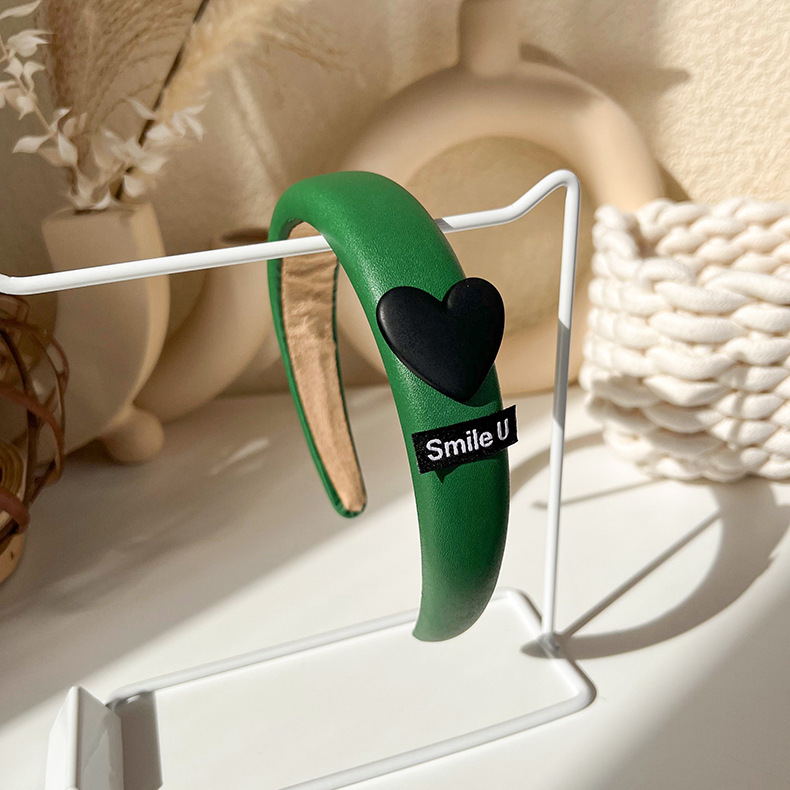 Băng Đô Rộng Dệt Màu Xanh Cổ Điển có Nơ