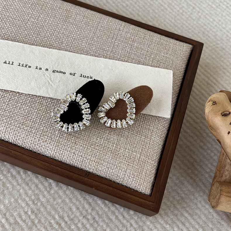 Agrafă de Păr cu Inimă de Rhinestone