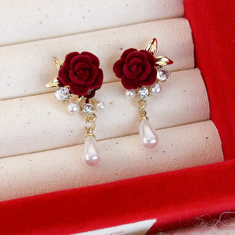 중국 뱀 별자리 귀걸이