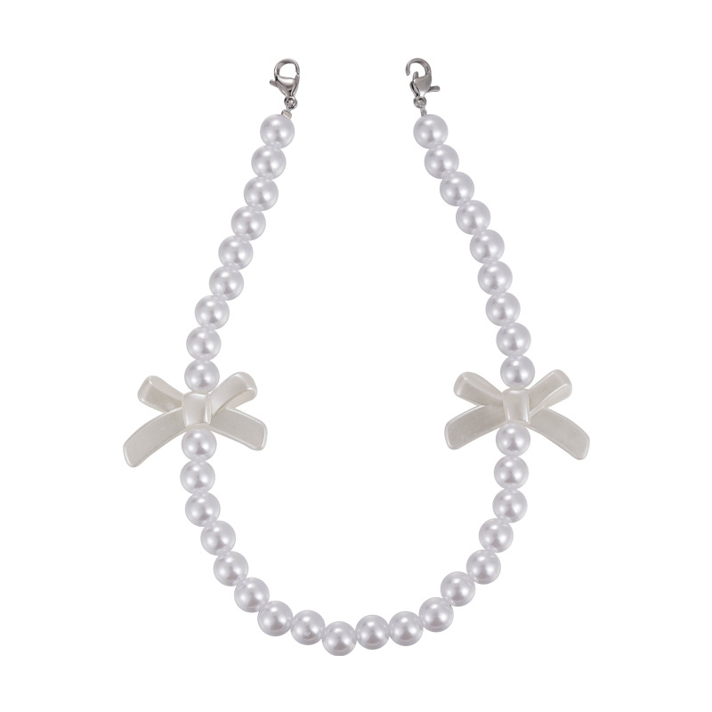 Αφαιρούμενα Κομπολόγια Τακουνιού με Φιόγκo και Μαργαριτάρι