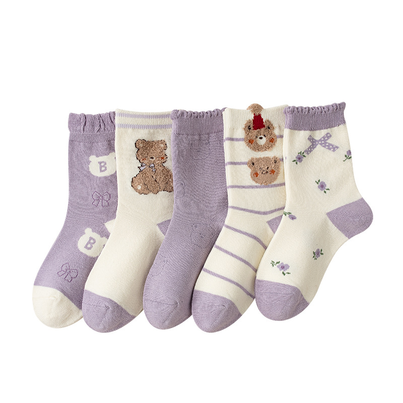 Meias Infantis Urso e Dinossauro