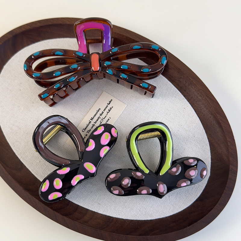 Agrafă de Păr cu Email Picături