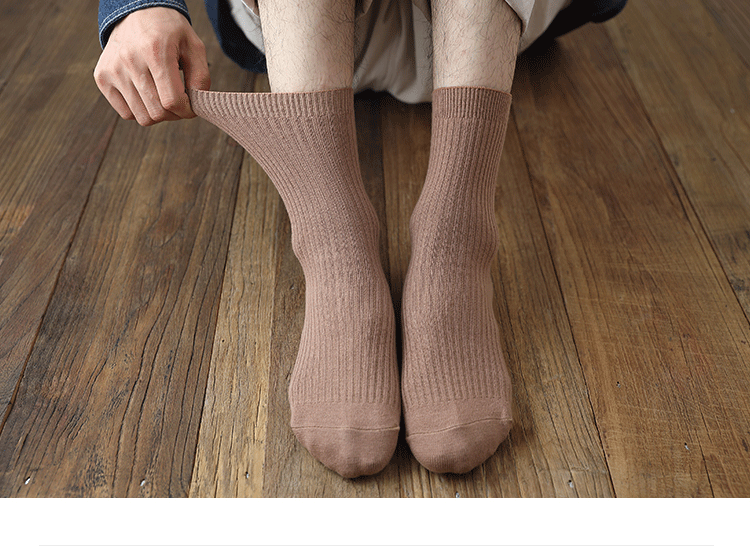 Tất Cotton Sọc Dọc Kim Đôi