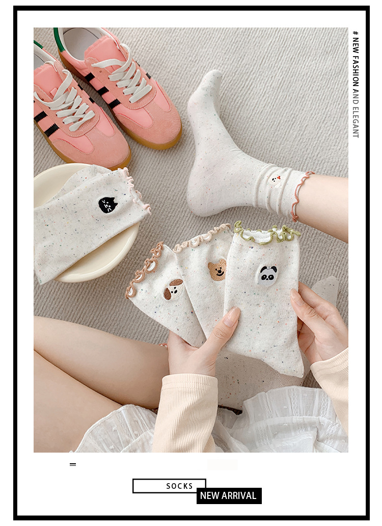 Vyšívané medvědí podkolenky