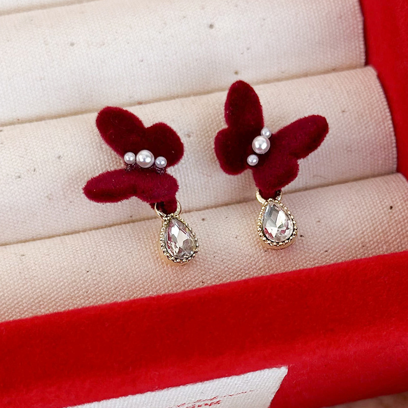 중국 뱀 별자리 귀걸이