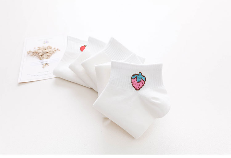 Dames Katoenen No-Show Fruitsokken