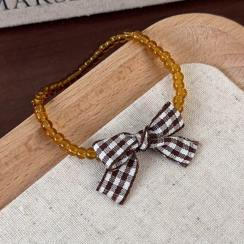 Σύνολο Ρυθμιζόμενων Βραχιόλιων με Χάντρες και Φιόγκο