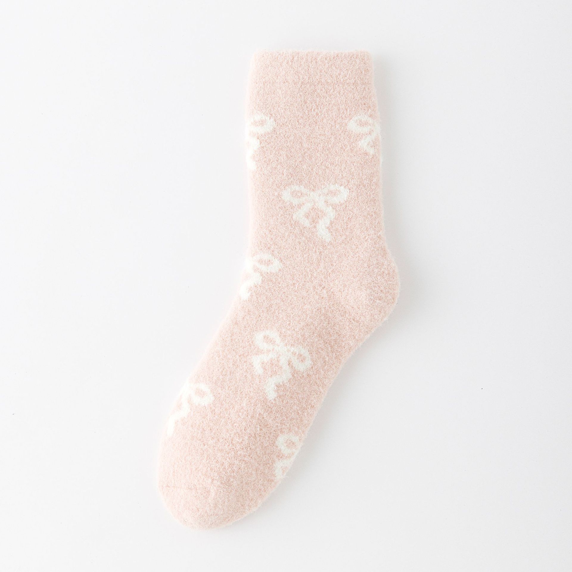 Meias Mid-Calf Forradas com Laço